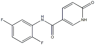 N-(2,5-difluorophenyl)-6-oxo-1,6-dihydropyridine-3-carboxamide Struktur