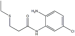 N-(2-amino-5-chlorophenyl)-3-(ethylsulfanyl)propanamide Struktur