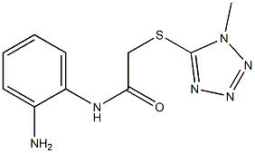 N-(2-aminophenyl)-2-[(1-methyl-1H-1,2,3,4-tetrazol-5-yl)sulfanyl]acetamide Struktur