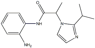 N-(2-aminophenyl)-2-[2-(propan-2-yl)-1H-imidazol-1-yl]propanamide Struktur