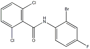 N-(2-bromo-4-fluorophenyl)-2,6-dichlorobenzamide Struktur