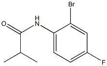 N-(2-bromo-4-fluorophenyl)-2-methylpropanamide Struktur