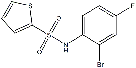 N-(2-bromo-4-fluorophenyl)thiophene-2-sulfonamide Struktur