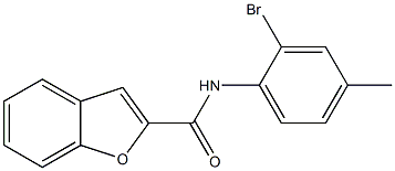 N-(2-bromo-4-methylphenyl)-1-benzofuran-2-carboxamide Struktur