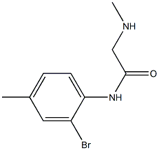 N-(2-bromo-4-methylphenyl)-2-(methylamino)acetamide Struktur