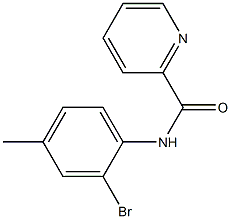 N-(2-bromo-4-methylphenyl)pyridine-2-carboxamide Struktur