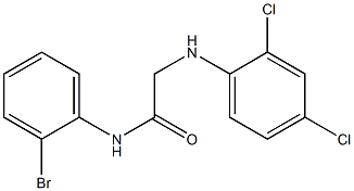 N-(2-bromophenyl)-2-[(2,4-dichlorophenyl)amino]acetamide Struktur