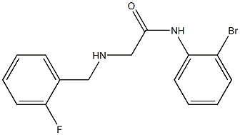 N-(2-bromophenyl)-2-{[(2-fluorophenyl)methyl]amino}acetamide Struktur