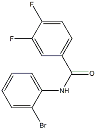 N-(2-bromophenyl)-3,4-difluorobenzamide Struktur