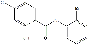 N-(2-bromophenyl)-4-chloro-2-hydroxybenzamide Struktur