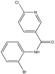 N-(2-bromophenyl)-6-chloropyridine-3-carboxamide Struktur