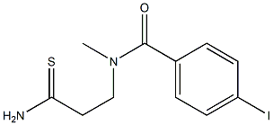 N-(2-carbamothioylethyl)-4-iodo-N-methylbenzamide Struktur