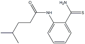 N-(2-carbamothioylphenyl)-4-methylpentanamide Struktur