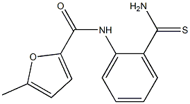 N-(2-carbamothioylphenyl)-5-methylfuran-2-carboxamide Struktur