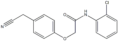 N-(2-chlorophenyl)-2-[4-(cyanomethyl)phenoxy]acetamide Struktur