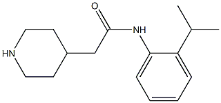 N-(2-isopropylphenyl)-2-piperidin-4-ylacetamide Struktur