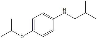 N-(2-methylpropyl)-4-(propan-2-yloxy)aniline Struktur