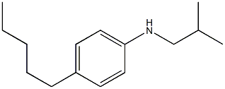 N-(2-methylpropyl)-4-pentylaniline Struktur