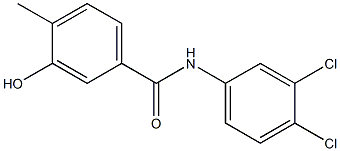 N-(3,4-dichlorophenyl)-3-hydroxy-4-methylbenzamide Struktur