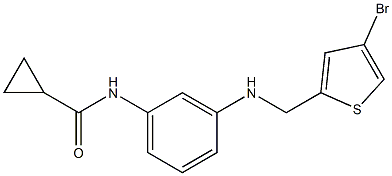 N-(3-{[(4-bromothiophen-2-yl)methyl]amino}phenyl)cyclopropanecarboxamide Struktur