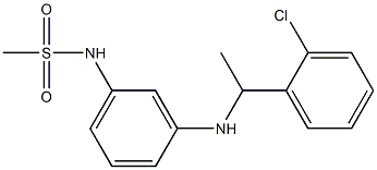 N-(3-{[1-(2-chlorophenyl)ethyl]amino}phenyl)methanesulfonamide Struktur