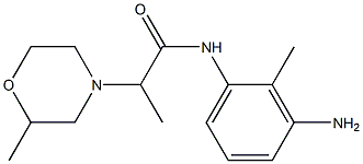 N-(3-amino-2-methylphenyl)-2-(2-methylmorpholin-4-yl)propanamide Struktur