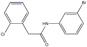 N-(3-bromophenyl)-2-(2-chlorophenyl)acetamide Struktur