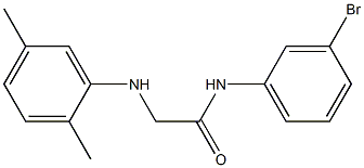 N-(3-bromophenyl)-2-[(2,5-dimethylphenyl)amino]acetamide Struktur