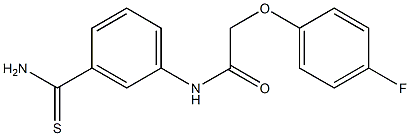 N-(3-carbamothioylphenyl)-2-(4-fluorophenoxy)acetamide Struktur