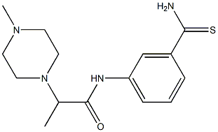 N-(3-carbamothioylphenyl)-2-(4-methylpiperazin-1-yl)propanamide Struktur