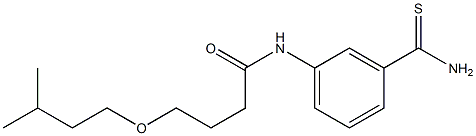 N-(3-carbamothioylphenyl)-4-(3-methylbutoxy)butanamide Struktur