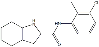 N-(3-chloro-2-methylphenyl)-octahydro-1H-indole-2-carboxamide Struktur