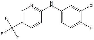 N-(3-chloro-4-fluorophenyl)-5-(trifluoromethyl)pyridin-2-amine Struktur