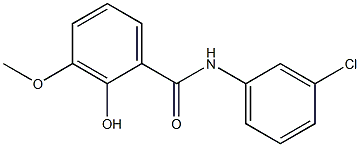 N-(3-chlorophenyl)-2-hydroxy-3-methoxybenzamide Struktur