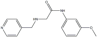 N-(3-methoxyphenyl)-2-[(pyridin-4-ylmethyl)amino]acetamide Struktur