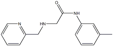 N-(3-methylphenyl)-2-[(pyridin-2-ylmethyl)amino]acetamide Struktur