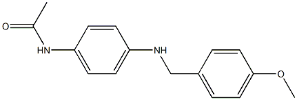 N-(4-{[(4-methoxyphenyl)methyl]amino}phenyl)acetamide Struktur