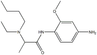 N-(4-amino-2-methoxyphenyl)-2-[butyl(ethyl)amino]propanamide Struktur