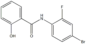 N-(4-bromo-2-fluorophenyl)-2-hydroxybenzamide Struktur