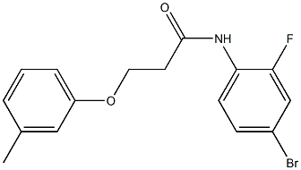 N-(4-bromo-2-fluorophenyl)-3-(3-methylphenoxy)propanamide Struktur