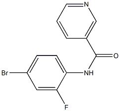 N-(4-bromo-2-fluorophenyl)nicotinamide Struktur