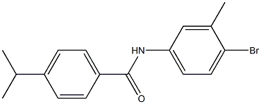 N-(4-bromo-3-methylphenyl)-4-(propan-2-yl)benzamide Struktur