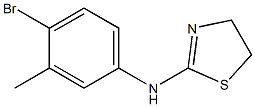 N-(4-bromo-3-methylphenyl)-4,5-dihydro-1,3-thiazol-2-amine Struktur