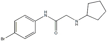 N-(4-bromophenyl)-2-(cyclopentylamino)acetamide Struktur