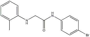 N-(4-bromophenyl)-2-[(2-methylphenyl)amino]acetamide Struktur