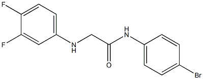 N-(4-bromophenyl)-2-[(3,4-difluorophenyl)amino]acetamide Struktur