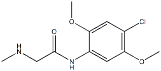 N-(4-chloro-2,5-dimethoxyphenyl)-2-(methylamino)acetamide Struktur