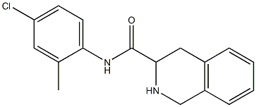 N-(4-chloro-2-methylphenyl)-1,2,3,4-tetrahydroisoquinoline-3-carboxamide Struktur