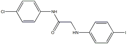 N-(4-chlorophenyl)-2-[(4-iodophenyl)amino]acetamide Struktur