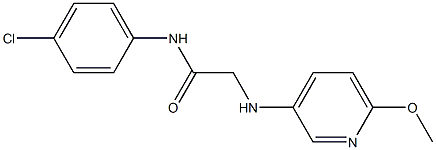 N-(4-chlorophenyl)-2-[(6-methoxypyridin-3-yl)amino]acetamide Struktur